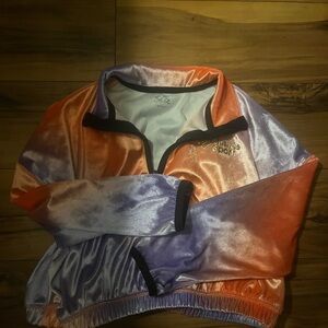 Justice Orange and Purple Kids Sweater